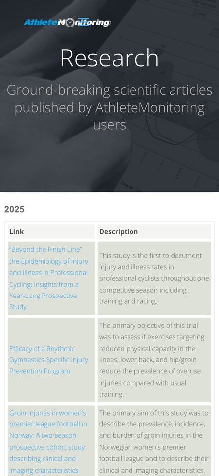 Old research page on a phone